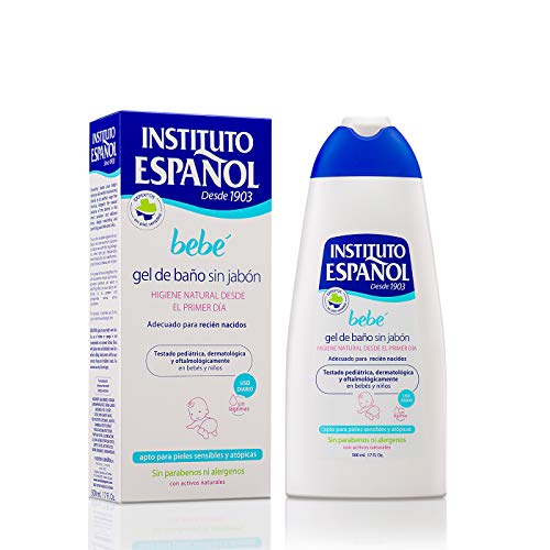 Instituto Español Bebe Gel de Baño sin Jabón, 500ml
