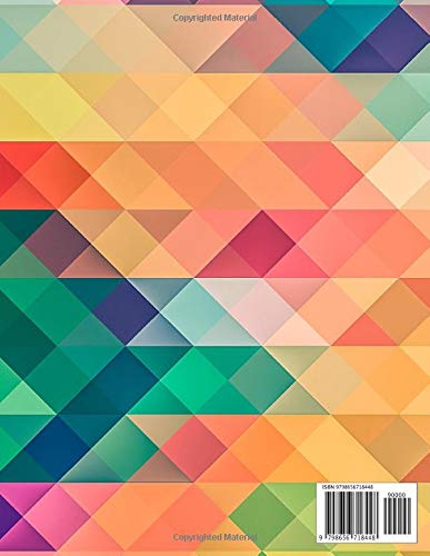 Inventory Log Book: Large Inventory Management Ledger For Tracking and Recording Business Stock Counts and Supply Levels (Colorful Triangle Cover)