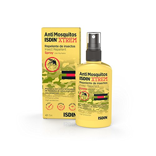 ISDIN Xtrem Spray Anti Mosquitos - Repelente de Mosquitos para la Prevención de Picaduras en Condiciones Extremas y Zonas Tropicales, 1 x 75 ml