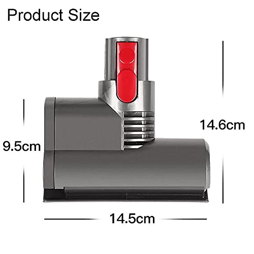 Italdos Cepillo para colchón Mini Turbo motorizado, compatible con Dyson V8 V10 V11, cepillo de liberación rápida para sofá, asiento, sillón, elimina bacterias y alérgenos