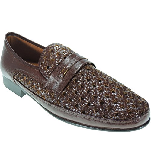 Jam Zapato de Verano Trenzado de Piel y Piso Cuero para Hombre LIBANO Talla 45