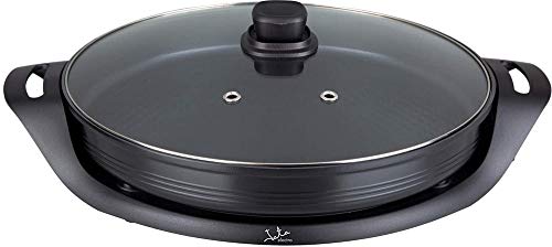 Jata PE638 Sartén Paellera Eléctrica 38 cm de Diámetro y 5 cm de Profundidad Antiadherente Libre de PFOA Válvula de Salida de Vapor Distribuye el Calor de Forma Uniforme