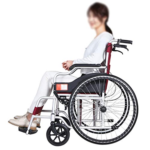 JINBAO Los Modelos De Sillas De Ruedas Plegables para Discapacitados Y Ancianos Están Equipados con Palancas De Freno Manuales Pedales Y Reposabrazosasientos Móvilesnegro Ultraligero
