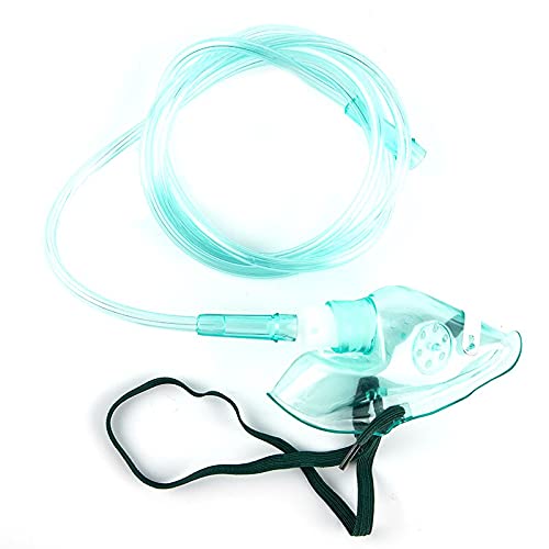 Jiutian 3 Tamaños Nebulizador Inhalador, Máscara de oxígeno Adecuado para los bebés Niños Adultos con el Tubo de 1,5 m (Size : L)