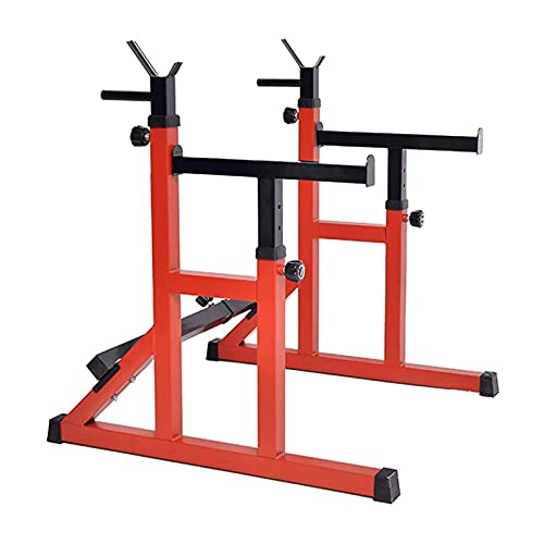 JRZTC Soporte para Mancuernas para Entrenamiento de Fuerza, Soporte para Pesas para Entrenamiento de Fuerza Soporte para Barra Soporte para Sentadillas Ajustable Estación de in