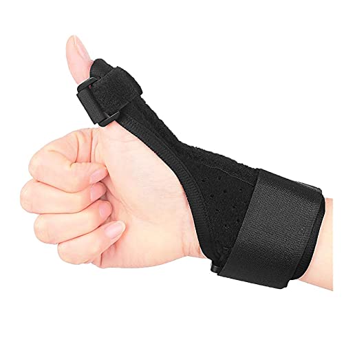 Jsmhh Soporte de Pulgar, férula de Pulgar, Abrazadera de muñeca, férula de los Dedos para aliviar la Artritis y los esguinces El Dolor Cabe la Mano Derecha y la Mano Izquierda para Hombres y Mujeres