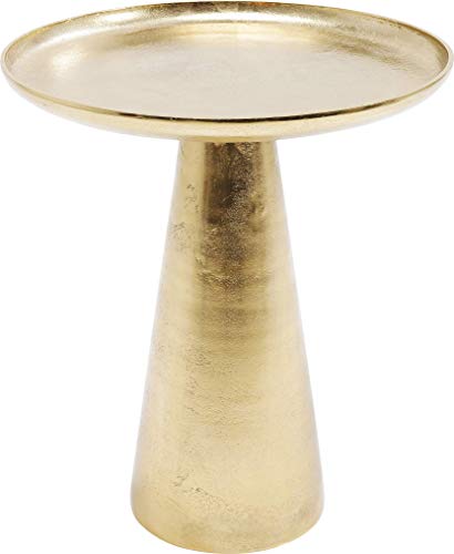 Kare Plateau Uno-Mesa Auxiliar (latón, 45 cm de diámetro), Color Dorado, Talla única