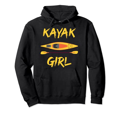 Kayak Girl Chica Piragüista Canoa Remo Deporte Piragüismo Sudadera con Capucha