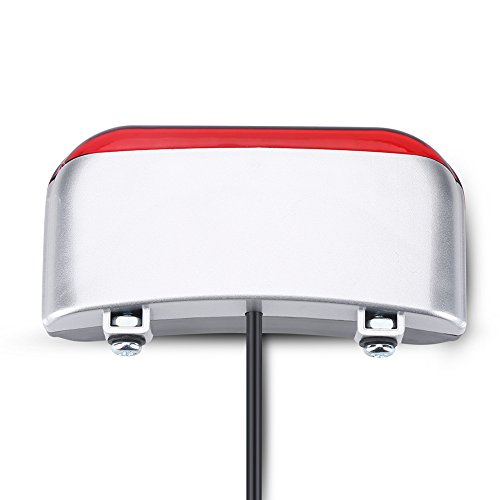 Keenso 36V Luz de Freno de Bicicleta Luz de Freno de Bicicleta Luz LED de Advertencia de Cola Trasera Luz de Cola de Seguridad Accesorios de Ciclismo para Scooters eléctricos