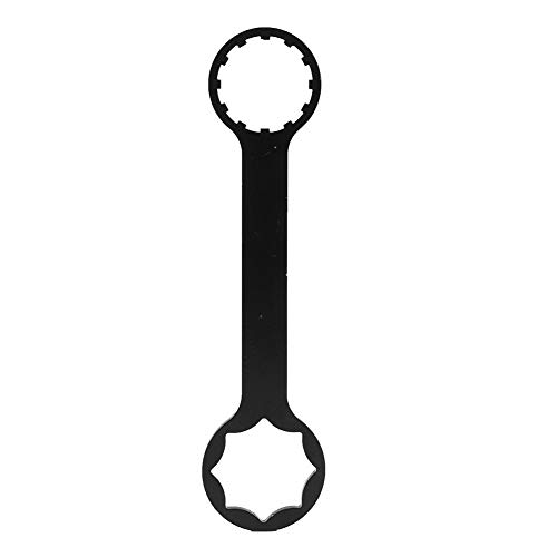 Keenso Llave de pedalier de Bicicleta, Herramienta de Llave de pedalier de Doble Extremo para Herramientas de reparación de desmontaje de Bicicleta de montaña Equipo Aleación de Aluminio