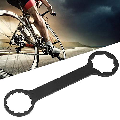 Keenso Llave de pedalier de Bicicleta, Herramienta de Llave de pedalier de Doble Extremo para Herramientas de reparación de desmontaje de Bicicleta de montaña Equipo Aleación de Aluminio