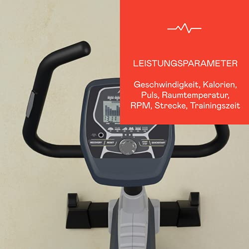 KETTLER Bicicletas estáticas Avior P | 9 kg de masa de volante | 12 programas de entrenamiento | rodillos de transporte | medición del pulso con correa de pecho (opcional)
