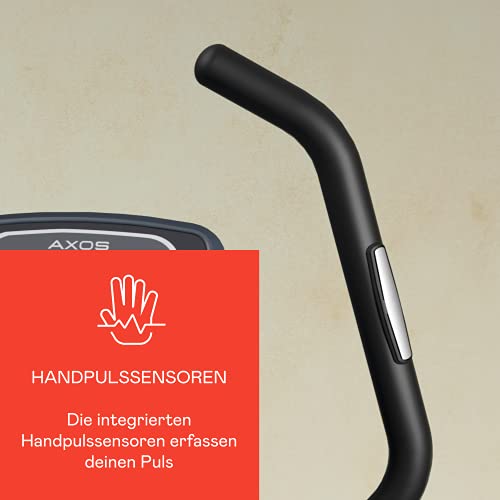 KETTLER Bicicletas estáticas Avior P | 9 kg de masa de volante | 12 programas de entrenamiento | rodillos de transporte | medición del pulso con correa de pecho (opcional)
