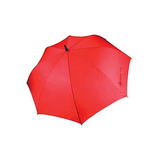 Kimood - Paraguas grande liso Modelo Golf Unisex (Talla Única/Verde botella)
