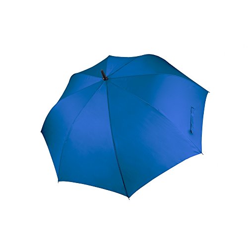 Kimood - Paraguas grande liso Modelo Golf Unisex (Talla Única/Verde botella)
