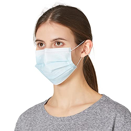 Kinbontop Mascarilla Quirúrgica Desechable Homologada, Tipo IIR de Triple Capa, Transpirables, paquete de 50 unidades