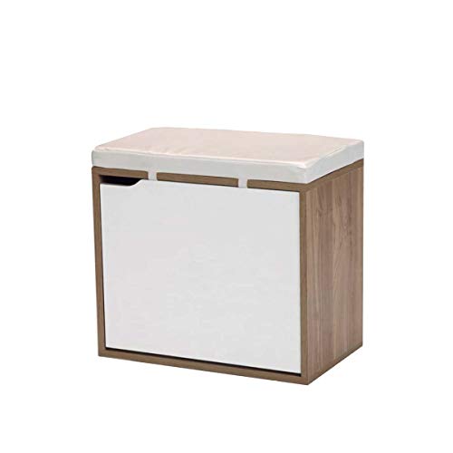 Kit Closet 41000 Banco Zapatero, Cerezo, Blanco, Rosa Claro