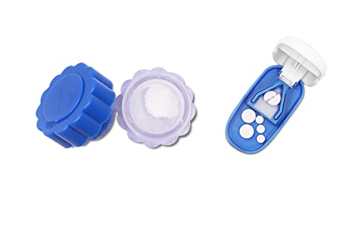 KMINA - Cortador y Triturador de Pastillas, Partidor de Pastillas Portátil, Pastillero Cortador Triturador Manual, Cortador Medicamentos, Machacador Pastillas (Incluye Cortador y Triturador).