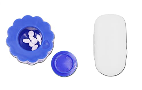KMINA - Cortador y Triturador de Pastillas, Partidor de Pastillas Portátil, Pastillero Cortador Triturador Manual, Cortador Medicamentos, Machacador Pastillas (Incluye Cortador y Triturador).