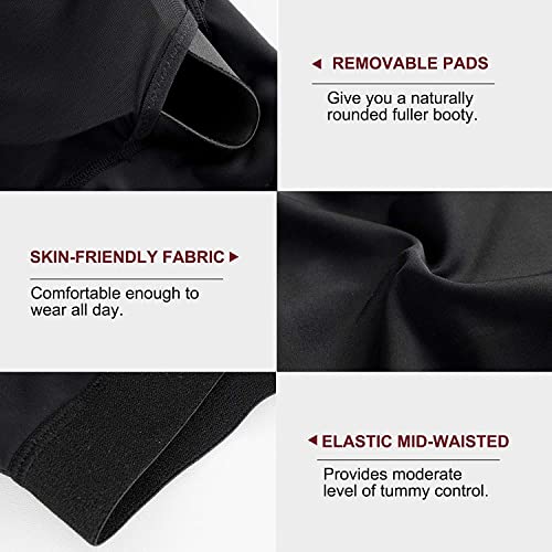 KUMAYES Mujer Braguitas Moldeadoras Braga Faja Pantalón Reductora Push Up Relleno Bragas Nalgas Control de Barriga Levanta Glúteos Shapewear
