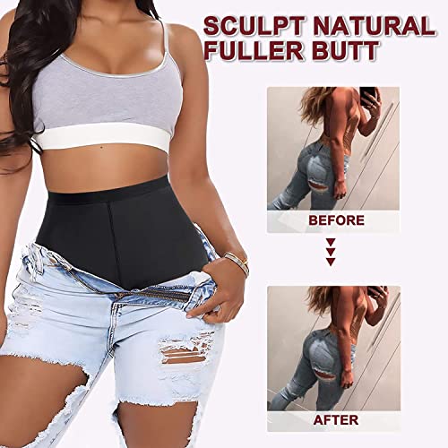 KUMAYES Mujer Braguitas Moldeadoras Braga Faja Pantalón Reductora Push Up Relleno Bragas Nalgas Control de Barriga Levanta Glúteos Shapewear