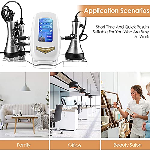 KUYT 40K Máquina De Belleza Cavitacion Ultrasonidos Radiofrecuencia Multifuncional, Equipo De Masajeador Corporal Celulitis Facial Cavitación Ultrasonido para Quemar Grasa Instrumento