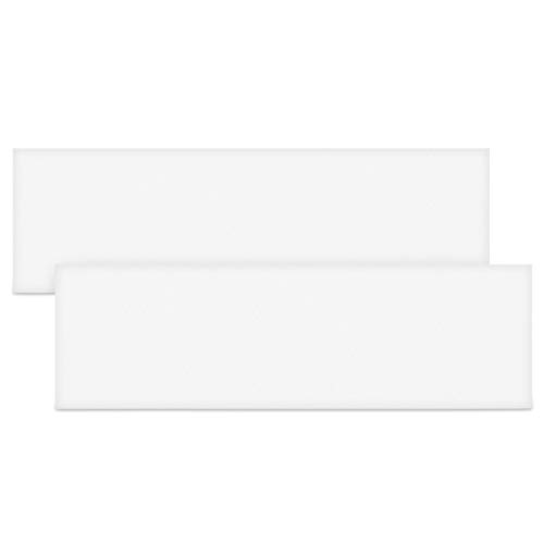 kwmobile Parachoques para Garaje - 2X Protector de Pared Esquina y columnas de Parking - Protectores paragolpes de Espuma - 40 x 12 x 1.5 CM Blanco