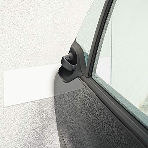 kwmobile Parachoques para Garaje - 4X Protector de Pared Esquina y columnas de Parking - Protectores paragolpes de Espuma - 40 x 12 x 1.5 CM Blanco