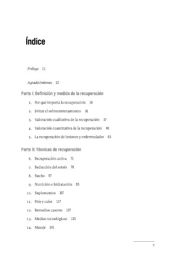 La Recuperación Del Deportista