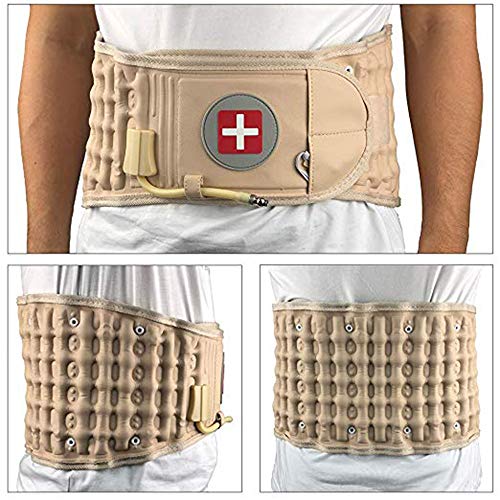Las vértebras lumbares retractor, descompresión de la correa, la espalda baja, soporte lumbar y alivio del dolor de espalda, espinal inflable de tracción (29" - 52" Cintura)