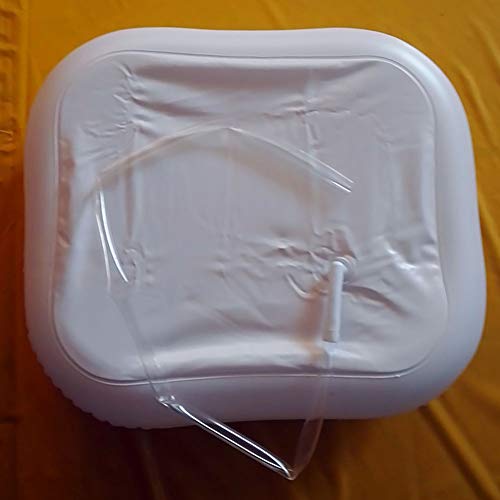 Lavabo inflable para lavar el cabello, fregadero de lavabo inflable, lavabo de champú inflable para cama y para discapacitados cuidado bañera lavadora estación - lavar el cabello en la cama (blanco)