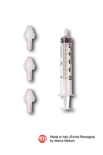 LAVADO NASAL ESTERILIZABLE, N.3 ACEITUNAS Y N.1 JERINGA ESTERILIZABLE, NASALES LAVADO NASAL DE MARCO MALTONI (Conformidad CE) para el lavado de la cavidad nasal con suero fisiológico