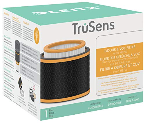 Leitz Trusens Recambio de Filtro 3 en 1 HEPA para Eliminación de Malos Olores, COV-s y Sustancias Contaminantes del Aire, Filtro de Carbón para Purificadores de Aire Leitz Z-3000/Z-3500, 2415125