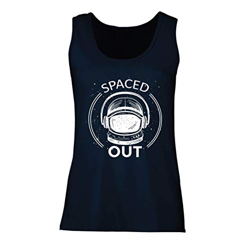 lepni.me Camisetas sin Mangas para Mujer Un Divertido Regalo para los Amantes de la astronomía de los astronautas. (Medium Azul Multicolor)