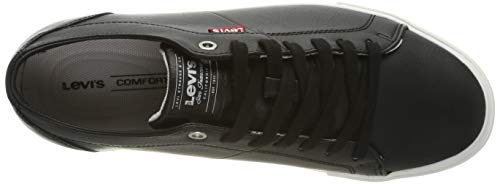 Levi's Woods 794, Zapatillas para Hombre, Negro (Noir Regular Black), 42 EU