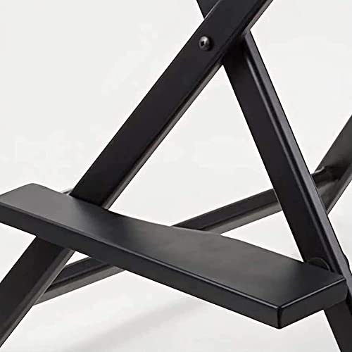 LGQ Silla De Artista De Maquillaje Profesional, Trabajo Pesado Silla De Director Plegable Silla De Maquillaje De Aluminio Plegable, Capacidad De Carga MáXima 300 Libras,Negro