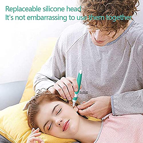 Limpiador de Oídos, Limpiador de Orejas Espiral en Segura,Soft Silicone Limpia Oidos con 16 Piezas de Repuesto Lavables Limpiador Oidos Kit de Herramientas, para niños y adultos.