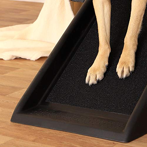 lionto by dibea Rampa plegable de plástico para perros para coche antideslizante 100 x 38 cm
