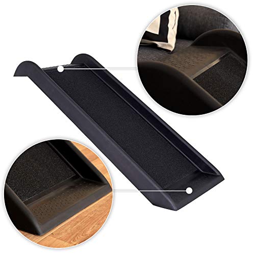 lionto by dibea Rampa plegable de plástico para perros para coche antideslizante 100 x 38 cm
