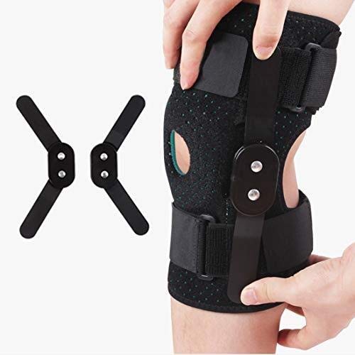 LIUCHUNYANSH Pedales Estaticos Rodilla Brace textuales, Médico inmovilizador de Rodilla Ayuda ortopédica de Rodilla Protector for la Fractura del ligamento Strain, lesión de menisco