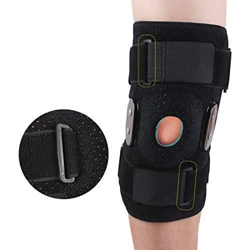 LIUCHUNYANSH Pedales Estaticos Rodilla Brace textuales, Médico inmovilizador de Rodilla Ayuda ortopédica de Rodilla Protector for la Fractura del ligamento Strain, lesión de menisco