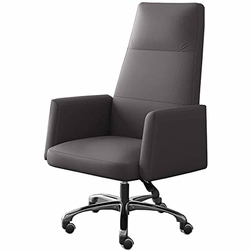 LJFYXZ Racing Silla Oficina Silla de Ordenador para el hogar Espalda Alta Paño de Nano tecnología 160 ° reclinable Sillón de Oficina Apoyabrazos Fijo Base Resistente(Color:Huise)
