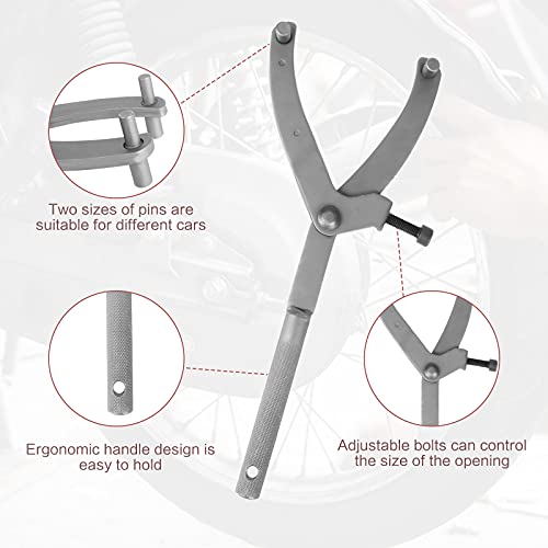 Llave de Volante de Tipo Y Volante Embrague Llave Embrague de Volante Ajustable Llave de Embrague de Motocicleta para Bloqueo de Extracción de Polea de Correa de Motocicleta