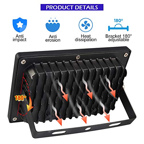 Lunsy - Foco led (30 W, UV, efecto de luz, resistente al agua, adecuado para Halloween, acuarios, conciertos, fiestas, etc.