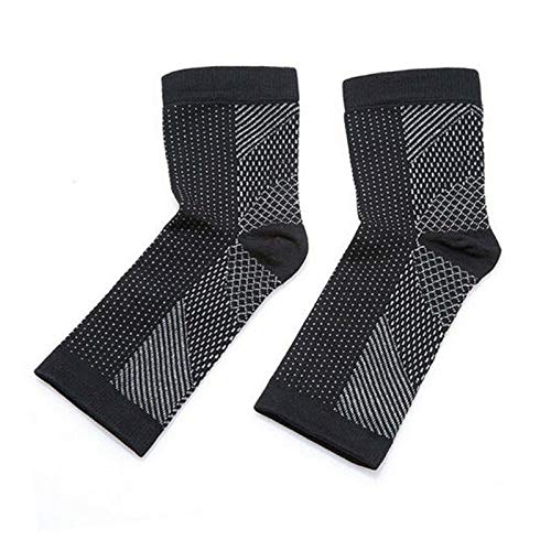 LUOLENG Calcetines de Soporte para el Arco y el Tobillo, Calcetines de compresión para esguince, Artritis, tendinitis de Aquiles, espolones en el talón, Fascitis Plantar