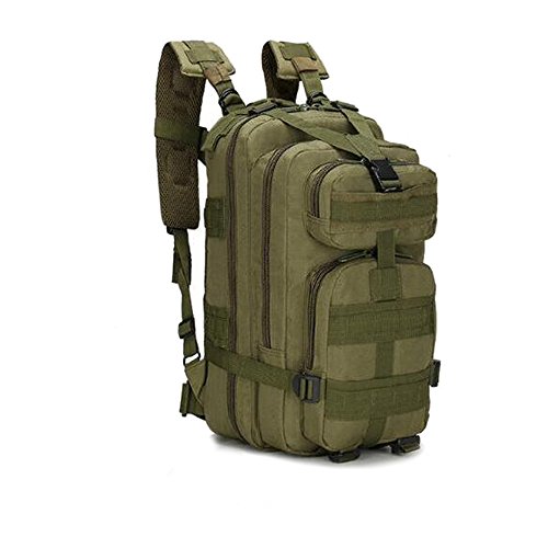 Macutos de senderismo,Mochila de trekking, Mochila militar 25L MOLLE Paquete de asalto Mochila de combate táctico para excursionismo al aire libre Senderismo Senderismo Pesca Caza (Ejercito verde)