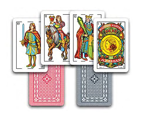 Maestros Naiperos- baraja española, 50 Cartas, Blister, Calidad Casino Popular, 1 Unidad, Color Surtido (130003041)