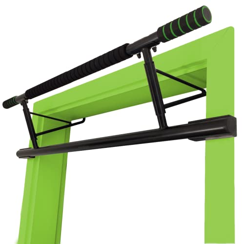 Magnoos Barra Dominadas ”Matador” - Premium Barra de Estiramiento Sin Tornillos y Montaje para el Marco de la Puerta - 20cm más Alto para un Rango de Movimiento Óptimo - Gimnasio en Casa