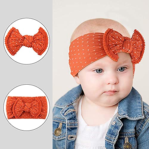 Makone Vendas del bebé, súper elásticas Suaves Nudo de bebé Turbante, Multicolor Hairband de los bebés recién Nacidos, Toddle Pelo de los niños de los Aros (DT050)