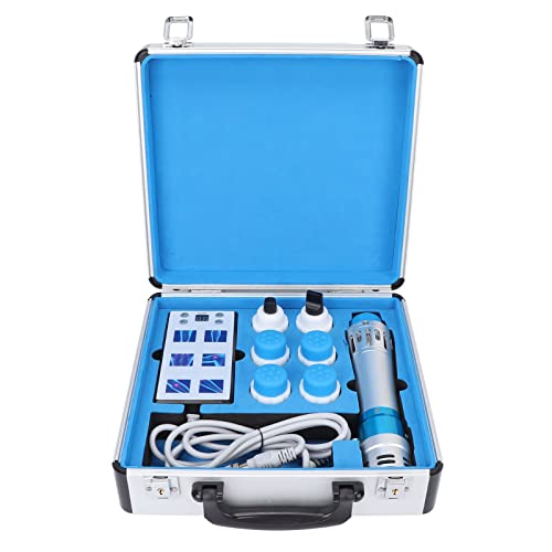 Máquina de Terapia de Ondas de Choque ED, Masajeador Corporal Extracorpóreo de Ondas de Choque para Aliviar el Dolor Muscular con 7 Cabezales de Masaje, Tratamiento de Ondas de Choque Euipment(#4)